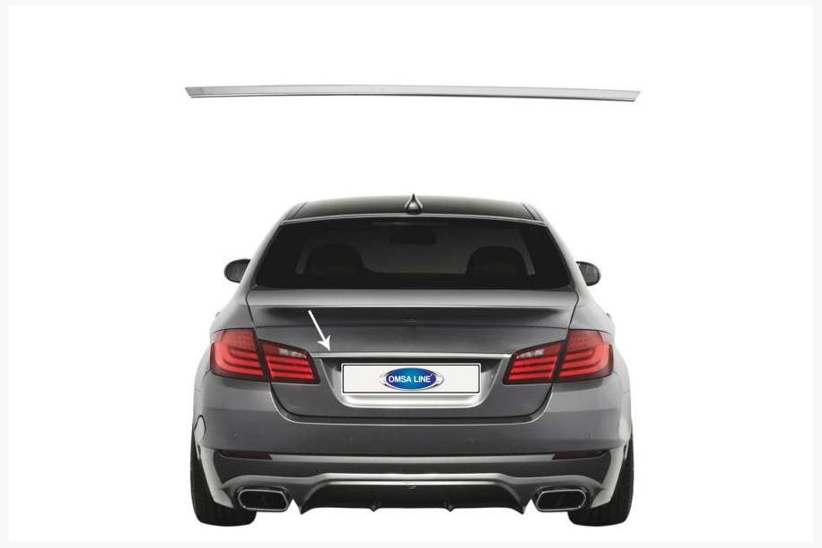 BMW 5 Series F10/F11 2010–2016 SD Stainless Steel Trim Above License Plate Photo 8