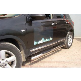 Side Pipes (2 pcs, Stainless Steel) Nissan Qashqai 2007-2010 photo 1