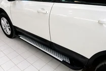 Nissan Qashqai 2010-2014 Side Steps Allmond Grey (2 pcs, Aluminum) photo 1