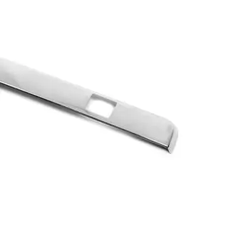 Stainless steel trim above license plate photo 3