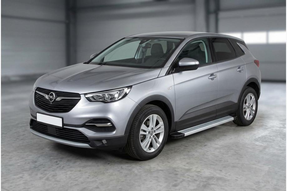Opel Grandland X 2017- Side Steps Maya V2 (2 pcs, Aluminum) Photo 1