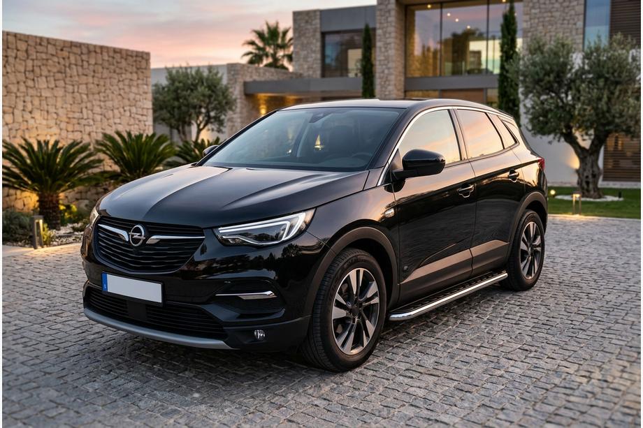 Opel Grandland X 2017- Side Steps Maydos V1 (2 pcs, Aluminum & Stainless Steel) Image