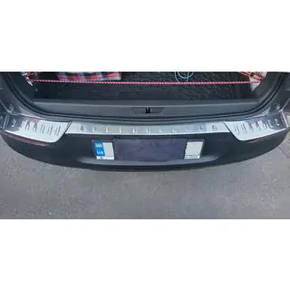 Rear bumper protector trim (3pcs, stainless steel) photo 2
