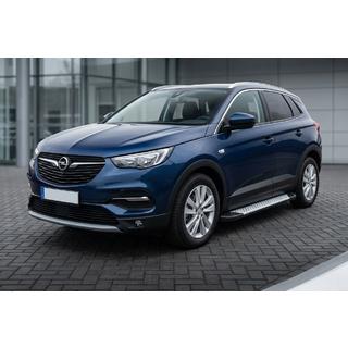 Side Steps Allmond Grey (2 pcs, Aluminum) Opel Grandland X 2017- photo 1