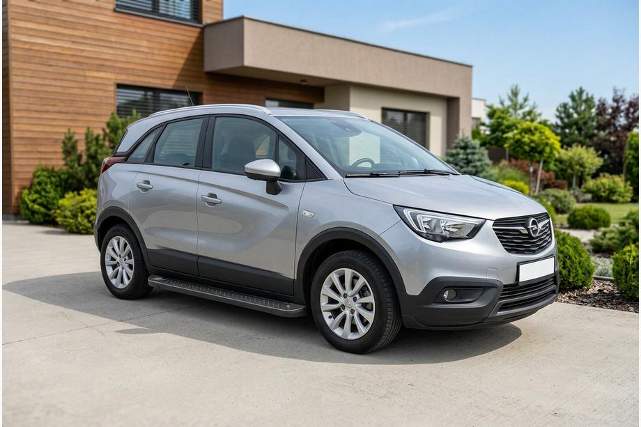 Opel Crossland X 2017-2024 Side Steps Allmond Black (2 pcs, Aluminum) Photo 1