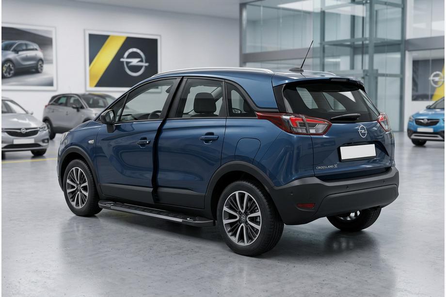 Opel Crossland X 2017-2024 Side Steps RedLine Black (2 pcs, Aluminum) Image