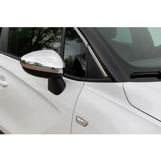 Mirror Covers (2 pcs, Stainless Steel) Opel Crossland X 2017-2024 photo 1