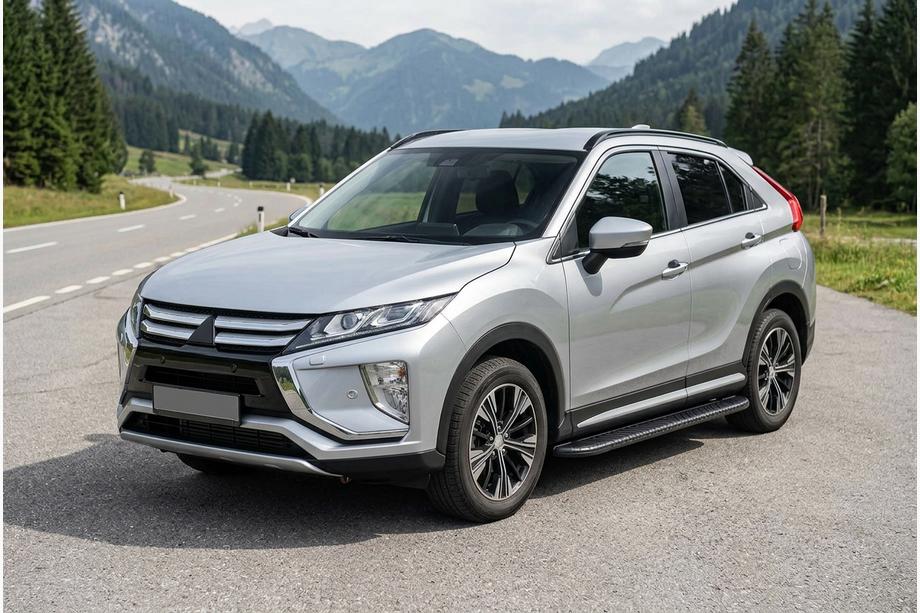 Mitsubishi Eclipse Cross 2017- Side Steps Bosphorus Black (2 pcs, Aluminum) Image