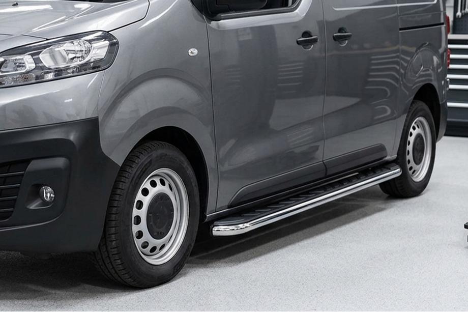 Citroen Jumpy/Dispatch 2017- Side Steps Maydos V1 (2 pcs, Aluminum & Stainless Steel) Image