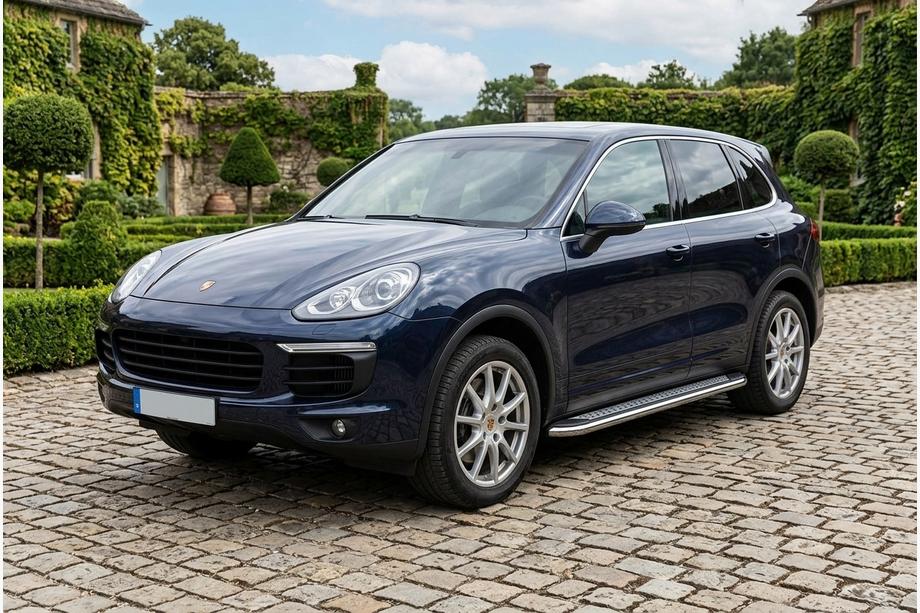 Porsche Cayenne 2010-2017 Side Steps Maydos V2 (2 pcs, Aluminum & Stainless Steel) Image