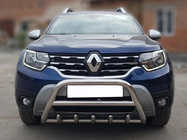 Renault Duster 2018-2024 Bull bar without logo WT003 (stainless steel) photo 2