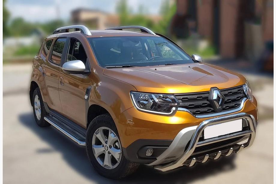 Renault Duster 2018-2024 Bull bar without logo WT003 (stainless steel) Photo 7