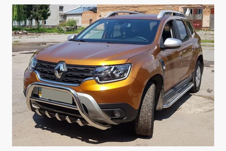 Renault Duster 2018-2024 Bull bar without logo WT003 (stainless steel) Photo 4