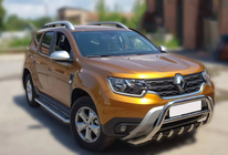 Dacia Duster 2018-2024 Bull bar without logo WT003 (stainless steel) photo 6