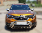 Dacia Duster 2018-2024 Bull bar without logo WT003 (stainless steel) photo 8
