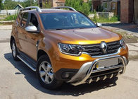 Dacia Duster 2018-2024 Bull bar without logo WT003 (stainless steel) photo 5