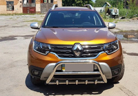 Dacia Duster 2018-2024 Bull bar without logo WT003 (stainless steel) photo 4