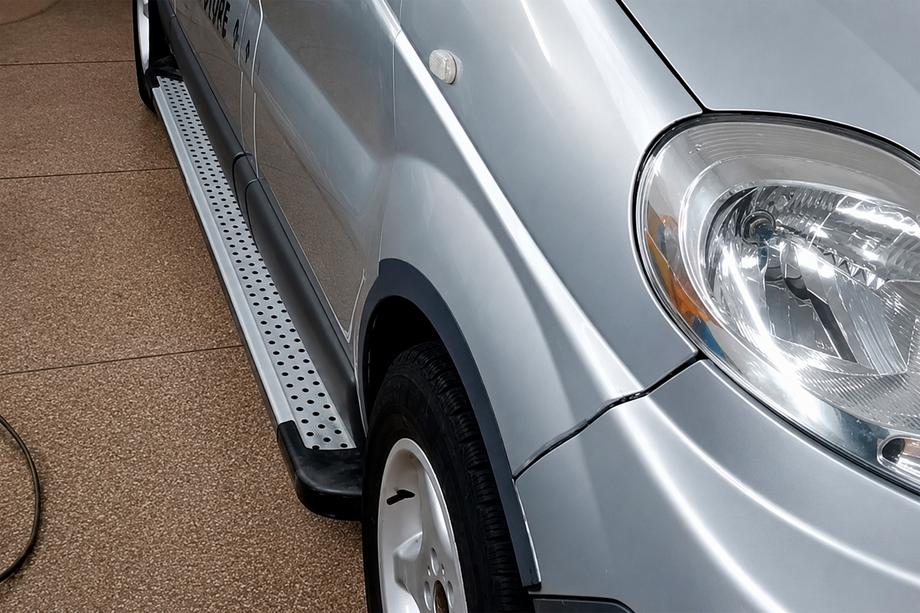 Renault Trafic 2001–2015 Side Steps X5-Type (2 pcs, Aluminum) Image