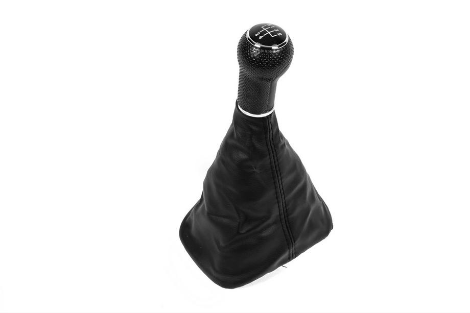Volkswagen Bora 1998-2004 Gear shift knob with boot (5-speed, black frame) Image