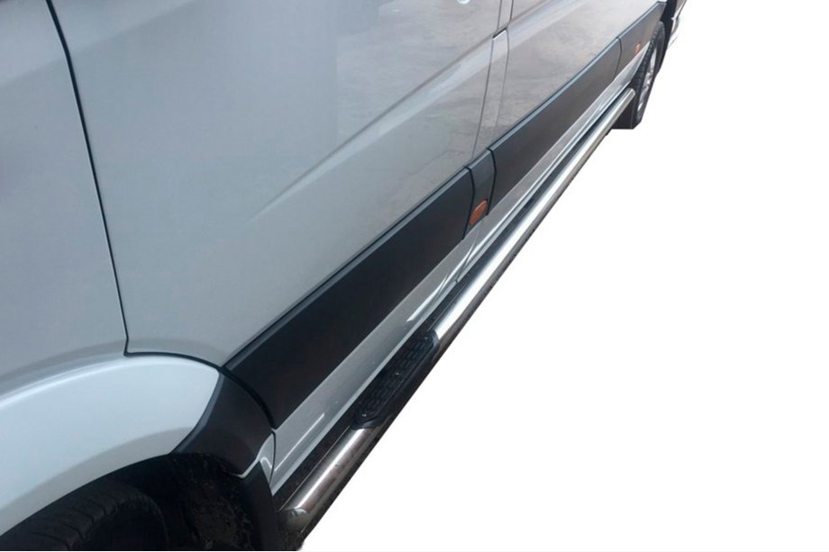 Mercedes Sprinter W907/W910 2018- Side Pipes (2 pcs, Stainless Steel) Photo 2