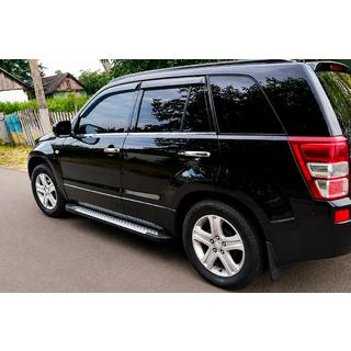 Side Steps Allmond Grey (2 pcs, Aluminum) Suzuki Grand Vitara 2005-2017 photo 1