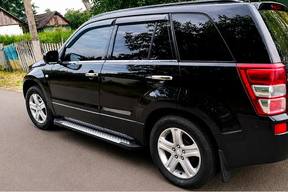 Suzuki Grand Vitara 2005-2017 Side Steps Allmond Grey (2 pcs, Aluminum) Photo 1
