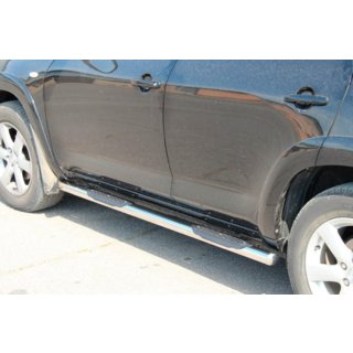 Side tubes for standard wheelbase (2 pcs, stainless steel) Toyota Rav 4 2006-2013 photo 3