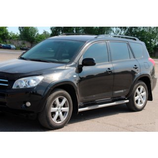 Side tubes for standard wheelbase (2 pcs, stainless steel) Toyota Rav 4 2006-2013 photo 2