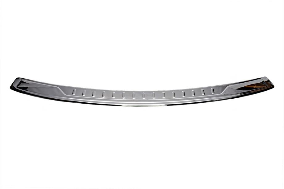 Volkswagen Caddy 2010-2015 Rear bumper protector with lip (Carmos V1, stainless steel) Photo 2