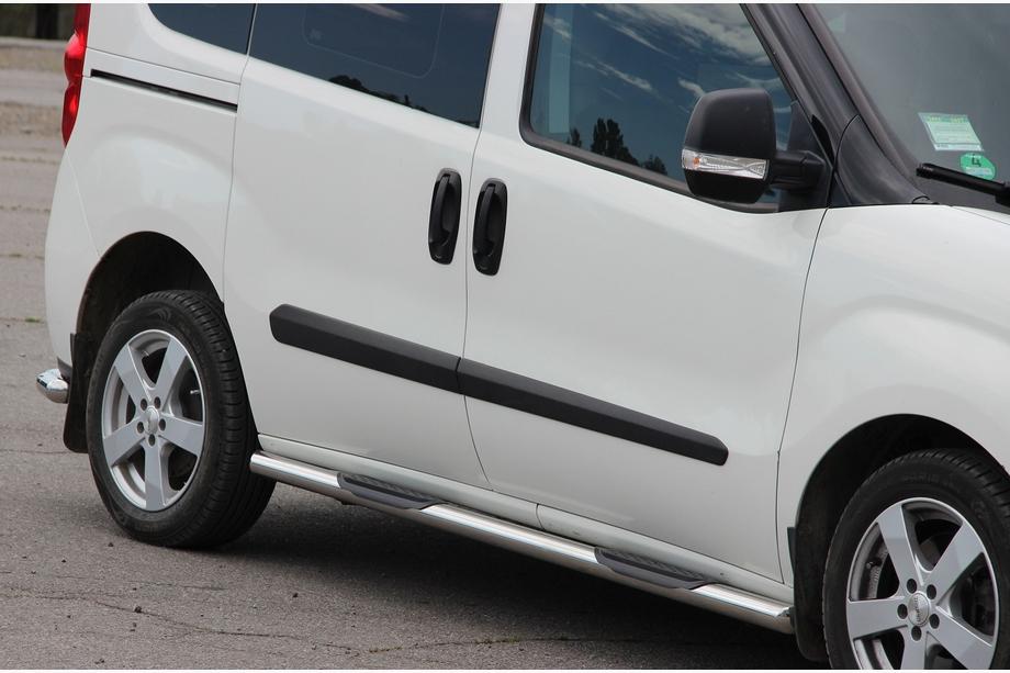 Opel Combo 2012-2018 Side Bars (2 pcs, Stainless Steel) 70 mm, short wheelbase Image