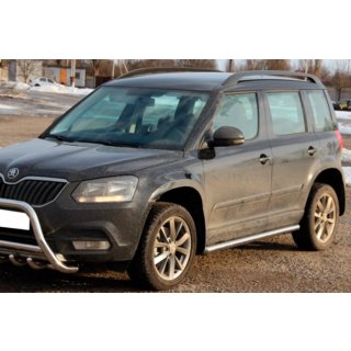 Side Bars (2 pcs, Stainless Steel) Skoda Yeti 2009-2017 photo 2