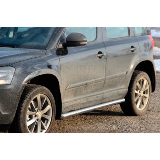 Side Bars (2 pcs, Stainless Steel) Skoda Yeti 2009-2017 photo 1