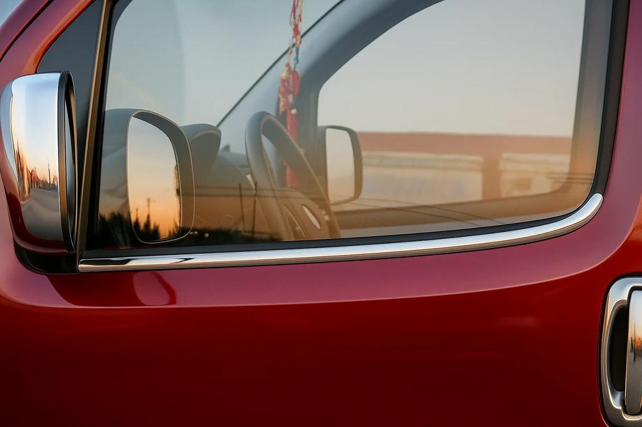Citroen Nemo 2007-2017 Exterior window trim (2 pcs, stainless steel) OmsaLine - Italian Stainless Steel Photo 1