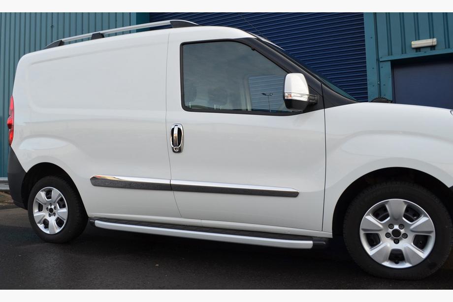 Opel Combo 2012-2018 Chrome Door Handle Covers and Trims (8 pcs, Stainless Steel) OmsaLine - Italian Stainless Steel Photo 15
