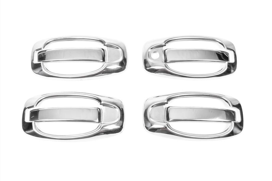 Opel Combo 2012-2018 Chrome Door Handle Covers and Trims (8 pcs, Stainless Steel) OmsaLine - Italian Stainless Steel Photo 7