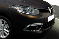 Renault Fluence 2009-2016 Fog Light Trims (2013↗, 2 pcs, stainless steel) photo 1