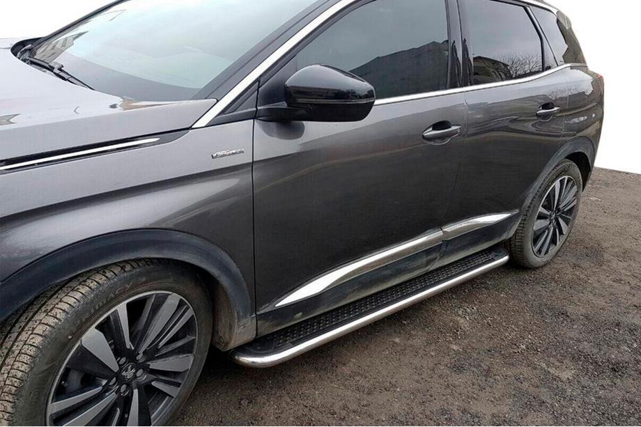 Opel Mokka 2012-2021 Side Steps Maydos V2 (2 pcs, Aluminum & Stainless Steel) Image
