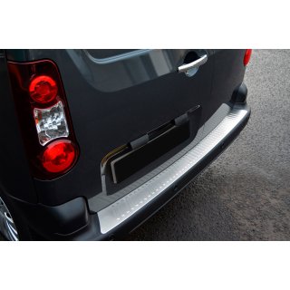 Rear bumper protector Omsa Line (stainless steel) Citroen Berlingo 2008-2018 photo 2