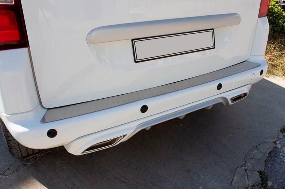 Citroen Berlingo 2008-2018 Rear bumper protector Omsa Line (stainless steel) Photo 5