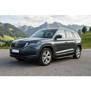 Side Steps Bosphore Grey (2 pcs, Aluminum) Skoda Kodiaq 2016-2023 photo 1