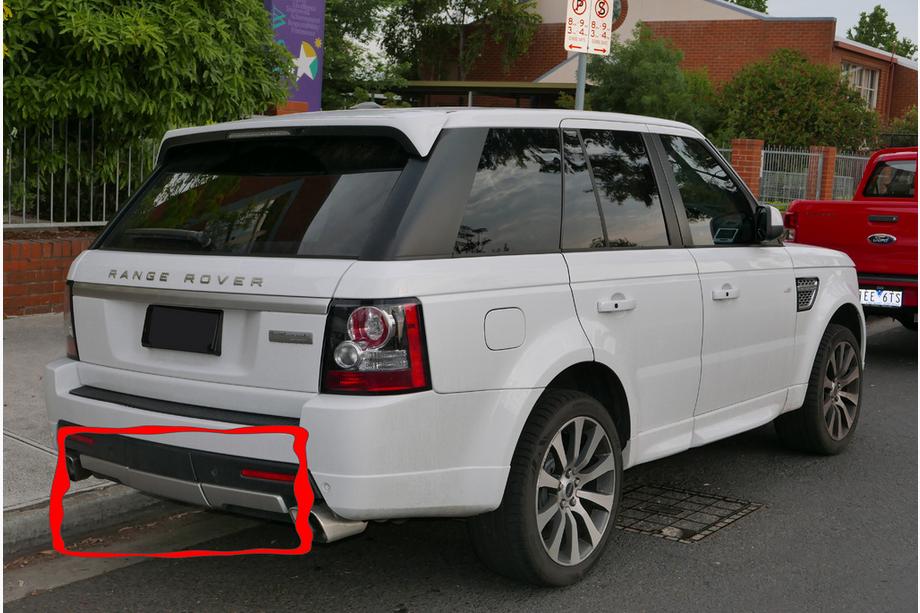 Range Rover Sport 2005-2013 Rear trim (3 pieces) Image