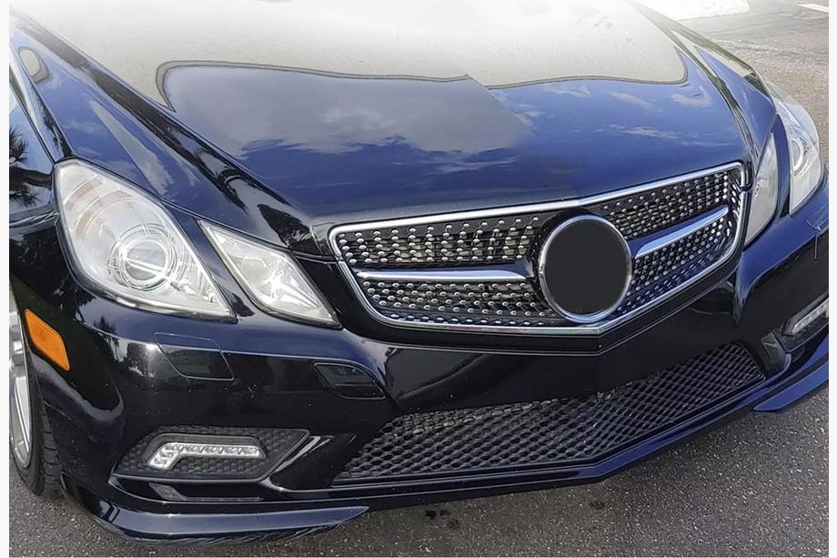 Mercedes E-class coupe C207 2010-2017 Front Grille (2009-2013, Diamond Silver) Image