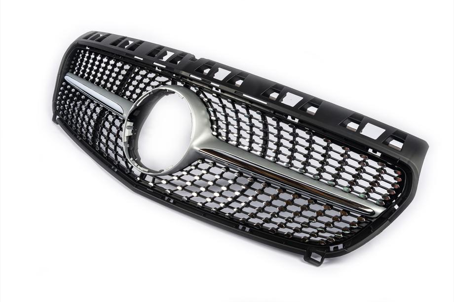 Mercedes A-class W176 2012-2018 Front Grille Diamond Silver (2012-2015) Photo 3