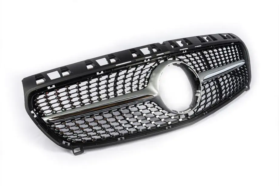 Mercedes A-class W176 2012-2018 Front Grille Diamond Silver (2012-2015) Photo 4