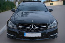 Mercedes C-class W204 2007-2015 Front Grille Diamond Black photo 1
