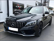 Mercedes C-class W205 2014-2021 Front Grille Panamericana GT (for Avantgarde/AMG-Line/C43 AMG) photo 8