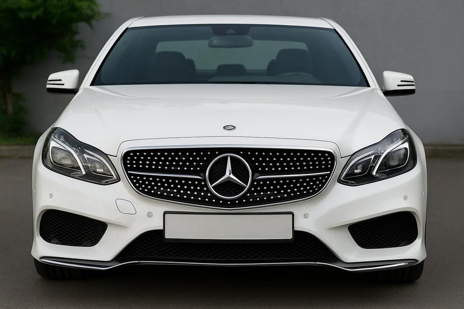 Mercedes E-class W212 2009-2016 Front Grille Diamond Black (for Avantgarde and AMG-Line, 2013-2016) Photo 1