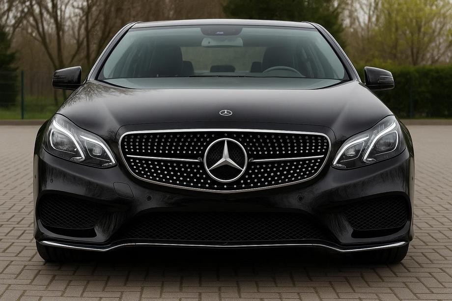 Mercedes E-class W212 2009-2016 Front Grille Diamond Black (for Avantgarde and AMG-Line, 2013-2016) Photo 3