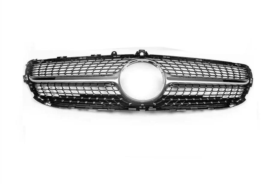 Mercedes CLS C218 2011-2018 Front grille with frame 2014-2018 (Diamond Silver) Photo 3
