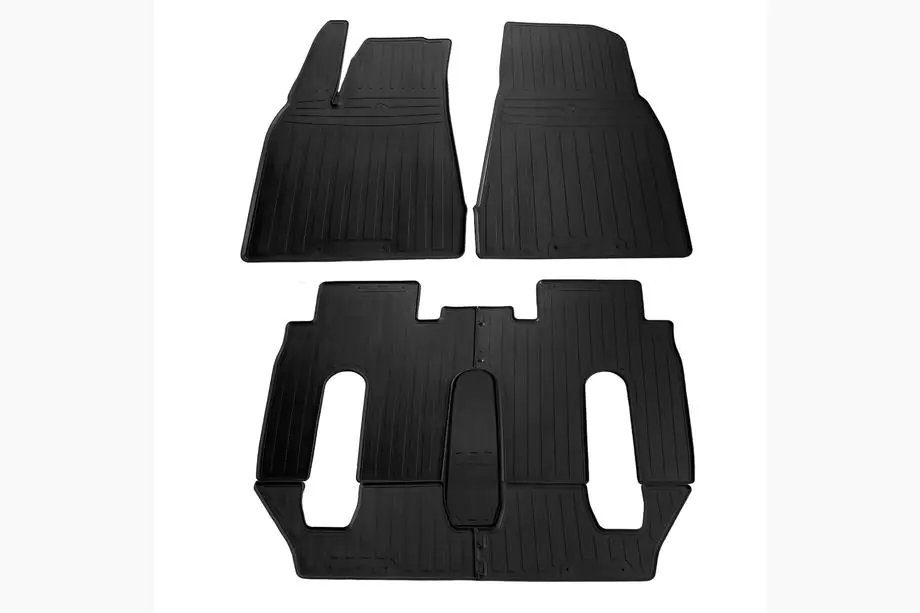Tesla Model X 2015- Rubber Floor Mats (6-Seater, Stingray Premium) Photo 1
